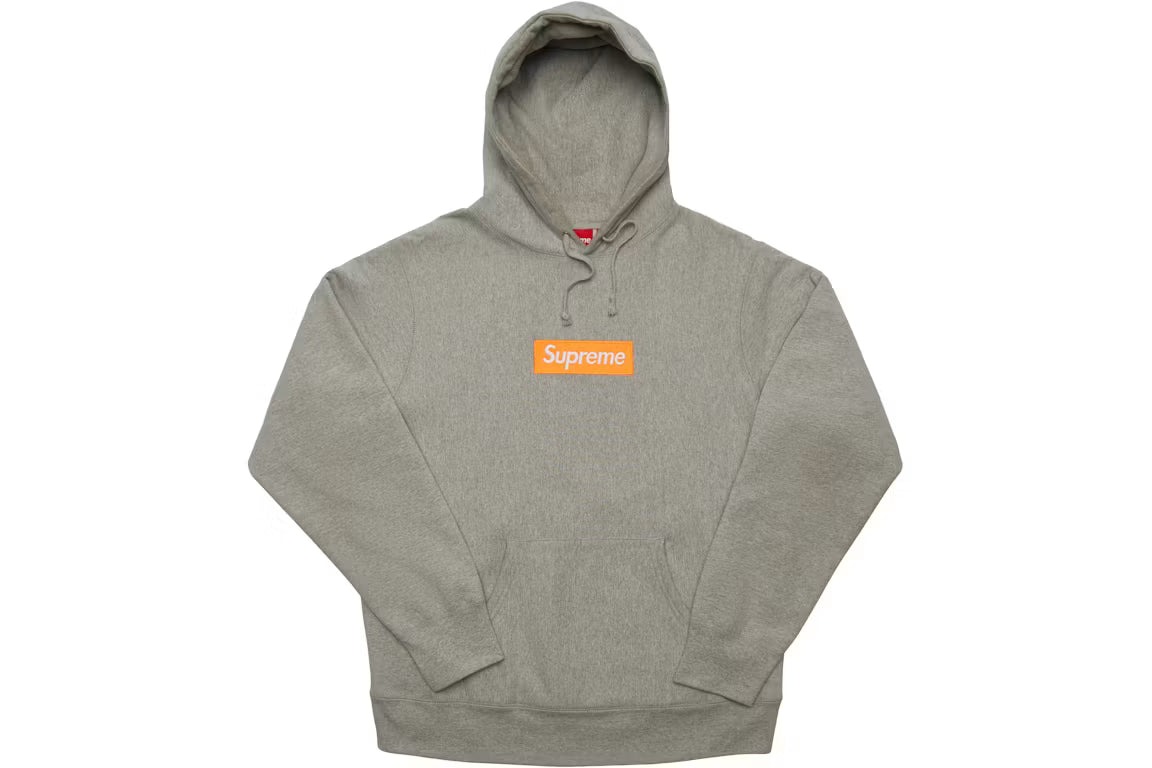 Supreme Box Logo Hooded Sweatshirt (FW17) - Heather Grey