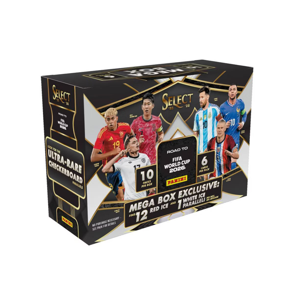 2026 Panini Select Road To FIFA World Cup Soccer Trading Cards Mega Box